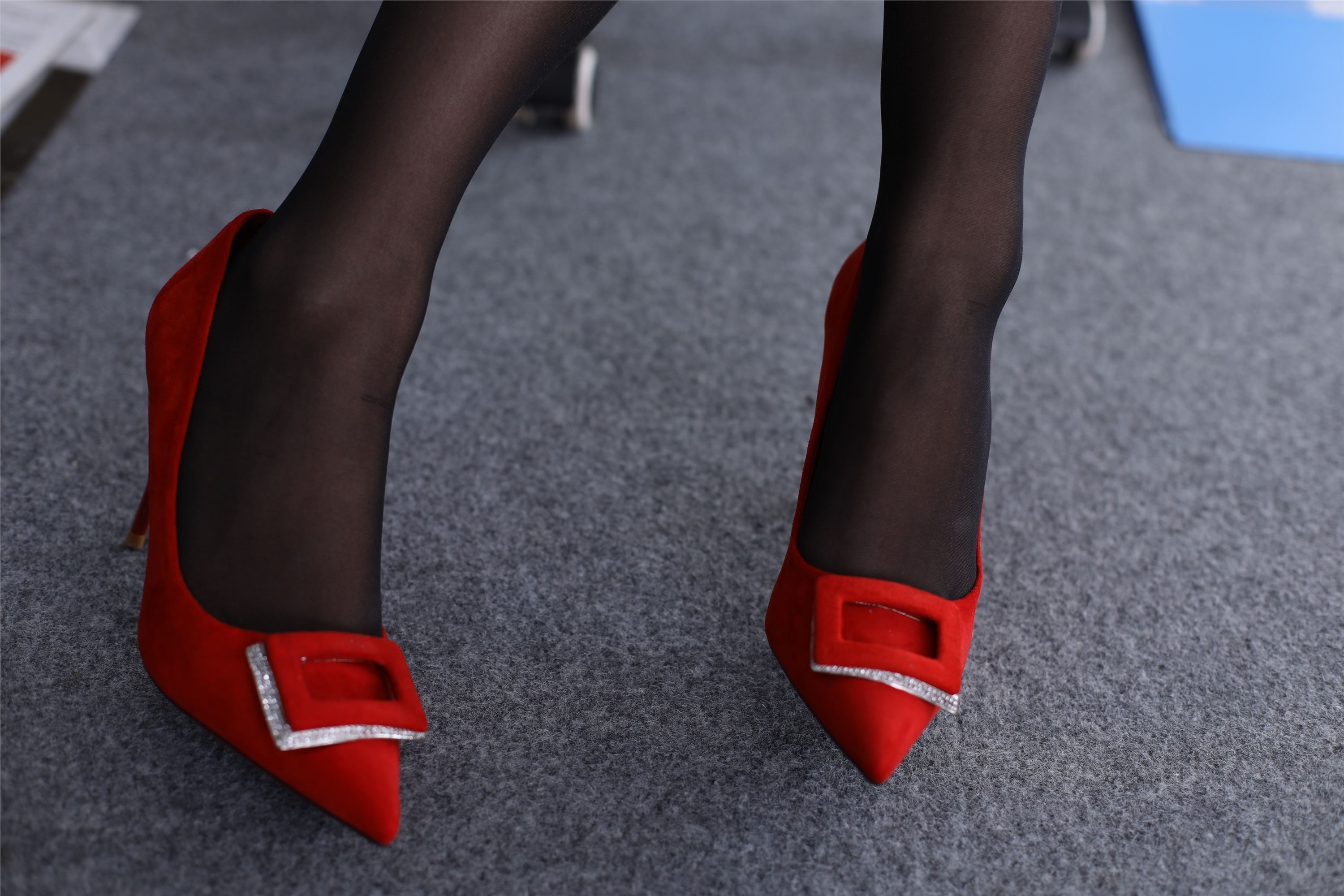 奈丝写真 NO.020 高高-浓烈的黑与红